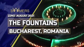 THE FOUNTAINS UNIRII SQUARE BUCHAREST ROMANIA - 21ST AUGUST 2021