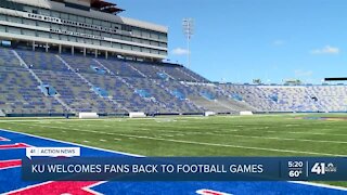 KU welcomes fans back to football games