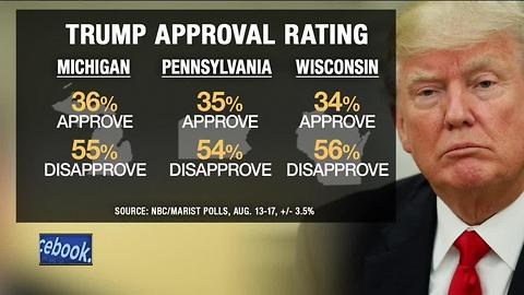 Trump’s Approval Rating Stands Below 40 Percent in Three Key Midwest States