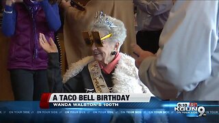 Wanda Walston's 100th birthday celebration at Taco Bell