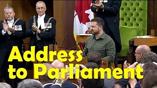 Ukrainian President Volodymyr Zelenskyy addresses Canadian Parliament