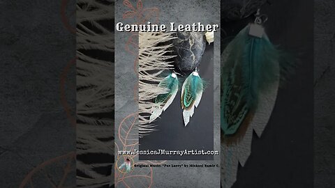 COOP COUTURE, 3 inch, leather feather earrings #genuineleather #leatheraccessories #feathers