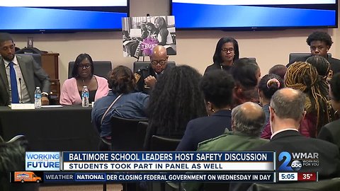 Discussing violence in city schools