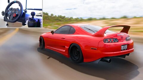 1700HP Toyota Supra Jumping the Plane | Forza Horizon 5