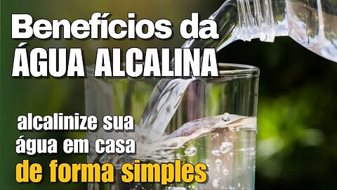 SAIBA QUAIS OS BENEFÍCIOS DA ÁGUA ALCALINA E COMO ALCALINIZAR SUA ÁGUA DE FORMA SIMPLES