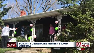 Sorority and family celebrate long-time community member's 100th birthday