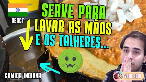 PREPARO NOJENTO E DESPERDÍCIO DE COMIDA... Reagindo a COMIDAS DE RUA INDIANAS | Veja Aqui Reacts