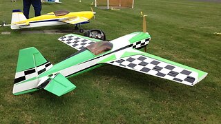 Emergency landing of a Fuel Powered RC Plane Caught on Video - Engine Cut Out