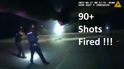 Police shoot at Jayland Walker over 90 times Akron Ohio Bodycam footage shows fatal shooting