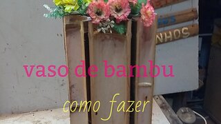 vaso de bambu mosso @bambutotal