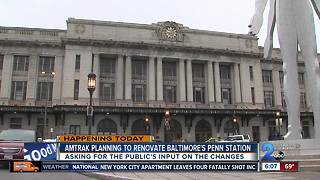 Amtrak planning to renovate Baltimore's Penn Station