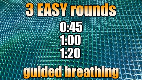 Easy Guided Breathing - 3 rounds Wim Hof Breathwork