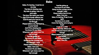 Babe - Styx lyrics HQ