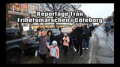 Reportage från Frihetsmarschen i Göteborg 11 december