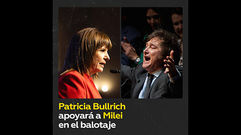 Bullrich anuncia su respaldo a Milei en la segunda vuelta de las presidenciales en Argentina