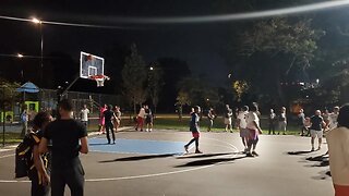 Adult basketball game finals