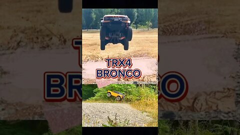 😱How To Jump An Rc Car Like A Pro🔥Traxxas Trx4 Bronco 2021 #shorts #rc