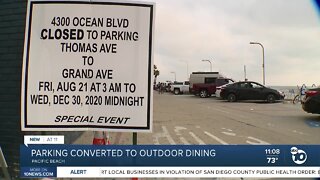 Pacific Beach parking to be converted to outdoor dining