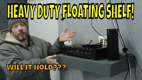 My DIY Signature Floating Shelf! How To Build HEAVY DUTY Floating Shelf