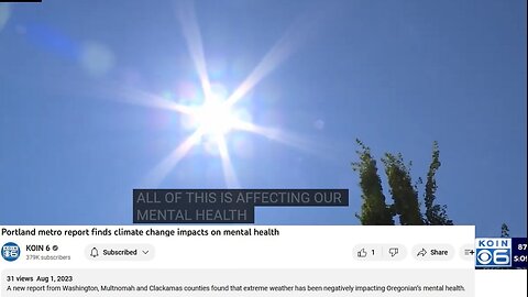 Portland metro report finds climate change impacts on mental health