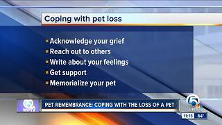 Coping with losing a pet