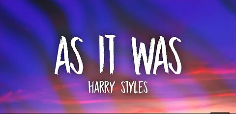 Harry Styles - As it was (lyrics) | you know it's not the same as it was, trending, song, American,