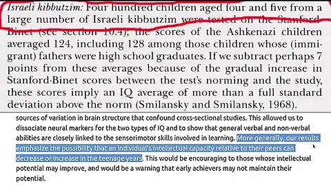 How the Jewish IQ studies were HEAVILY Manipulated to show a Higher IQ and the Data PROVES IT ✡️🧠⬇️