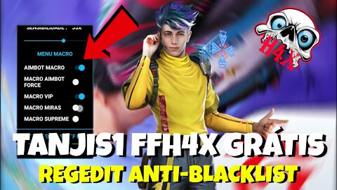 NOVO FFH4X REGEDIT GRÁTIS ANTI-BAN BLACKLIST RANQUEADA FREE FIRE