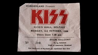 Kiss Live in Belfast N Ireland 1988