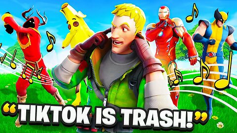 I Trolled Him With EVERY TikTok Emote.. (Fortnite)