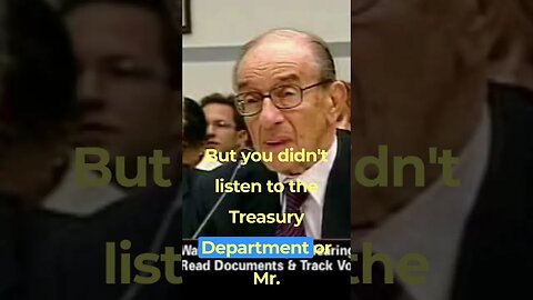 Alan Greenspan: Free Market Trickle Down Economist Admits Big Business Reaganomics Is A Failure. Pt6