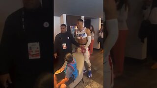 Russell Westbrook Gets Chippy With A Suns Fan