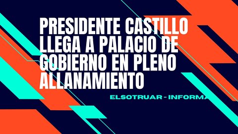 Pedro Castillo como algunos ministros llegaron a Palacio de Gobierno en medio del Allanamiento