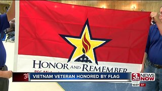 Vietnam veteran honored with memorial flag