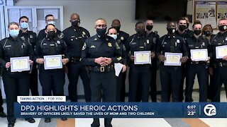 Children's gratitude to Detroit Police officers captured in touching moments on body cam
