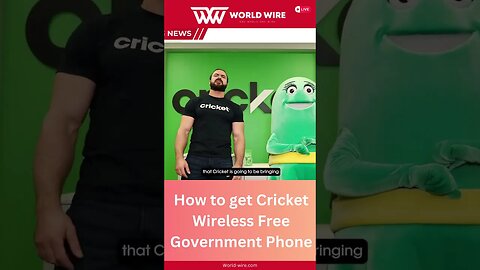 How to get Cricket Wireless Free Government Phone-World-Wire #shorts