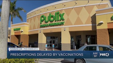 Prescriptions delayed at one Publix pharmacy due to COVID-19 vaccine distribution