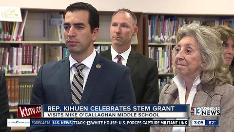 Rep. Kihuen visits local magnet school