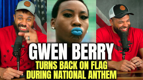Gwen Berry Turns Back on Flag During National Anthem