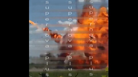 Russian soldiers watch their tank get hit by a kamikaze drone. It results in a massive explosion