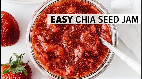 EASY CHIA SEED JAM | healthy homemade jam recipe