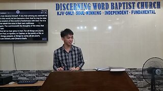 Wisdom of God - (Men's Preaching Class)