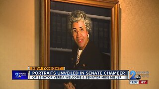 Portraits unveiled in Senate Chamber on Monday