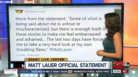 BREAKING: Matt Lauer breaks silence and issues apology