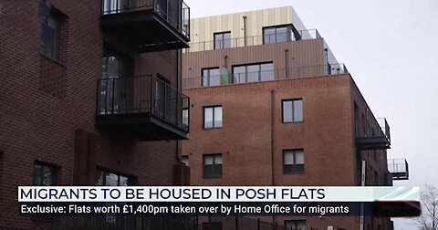 Migrants given luxury flats opposite college. Brits can't afford them