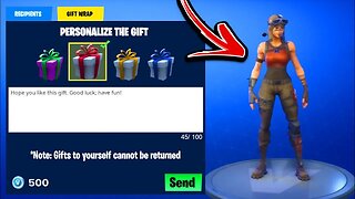 HE GIFTED A SKIN! - What Happens?! "NEW FORTNITE GIFTING SYSTEM UPDATE!" HOW TO GIFT SKINS GAMEPLAY!