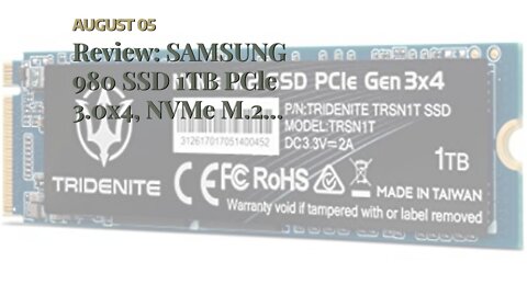 Review: SAMSUNG 980 SSD 1TB PCle 3.0x4, NVMe M.2 2280, Internal Solid State Drive, Storage for...