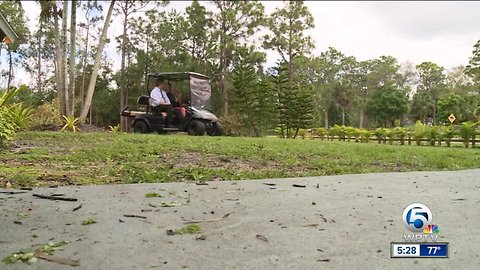 There's a renewed debate about riding golf carts in rural parts of Palm Beach County