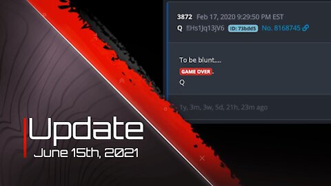 Update - June 15th, 2021