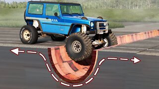 Cars vs Upside Down Speed Bumps ▶️ BeamNG Drive